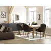 Chaise LALIE tissu velours côtelé et pieds métal noir Bobochic