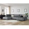 Canapé panoramique convertible coffre ARSENE tissu velours Bobochic