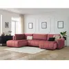 Canapé panoramique convertible coffre ARSENE tissu velours Bobochic