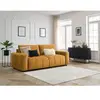 Canapé droit convertible coffre ARSENE tissu velours Bobochic
