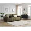 Canapé droit convertible coffre ARSENE tissu velours Bobochic