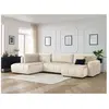 Canapé panoramique convertible coffre ARSENE tissu velours Bobochic