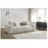 Canapé droit fixe ultra moelleux 3 places BOHEME tissu chiné Bobochic