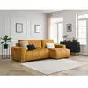 BOBOCHIC Canapé d'angle réversible convertible coffre ARSENE tissu vel...