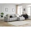 Canapé d'angle réversible convertible coffre ARSENE tissu velours Bobochic