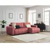 BOBOCHIC Canapé d'angle réversible convertible coffre ARSENE tissu vel...