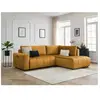 Canapé d'angle L convertible coffre ARSENE tissu velours Bobochic