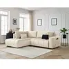 Canapé d'angle L convertible coffre ARSENE tissu velours Bobochic