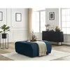 Accueil Séjour Fauteuil & pouf Bobochic Pouf arsene tissu velours Bleu
