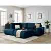BOBOCHIC Canapé d'angle L convertible coffre ARSENE tissu velours avec...