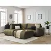 BOBOCHIC Canapé d'angle L convertible coffre ARSENE tissu velours avec...