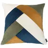 Bobochic - Coussins Coussin patchwork réversible lara 60x60 Bleu