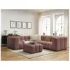 Canapé d'angle réversible CLOUD avec pouf Rose  Réversible BOBOCHIC TU