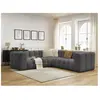 Canapé d'angle réversible CLOUD gris foncé  réversible BOBOCHIC 4 places