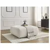 Bobochic - Fauteuil & pouf Pouf lucien gros côtelé doux Beige