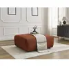 Pouf LUCIEN tissu lisse Orange   BOBOCHIC TU