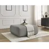 Pouf LUCIEN gros côtelé doux Gris foncé   BOBOCHIC TU