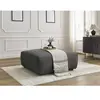 Pouf LUCIEN tissu lisse Gris foncé   BOBOCHIC TU
