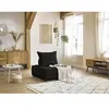 Chauffeuse 1 place sans accoudoirs ELISA noir BOBOCHIC 1 places