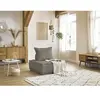 Chauffeuse 1 place sans accoudoirs ELISA taupe   BOBOCHIC 1 places