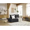 Chauffeuse 2 places sans accoudoirs ELISA Gris foncé BOBOCHIC TU