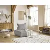 Chauffeuse 1 place sans accoudoirs ELISA Gris clair BOBOCHIC TU