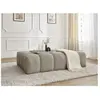 Fauteuil & pouf Bobochic Pouf everest tissu chiné Taupe