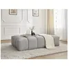Bobochic - Fauteuil & pouf Pouf everest tissu texturé Gris clair