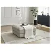 Bobochic pouf sierra tissu texturé taupe SIERRA