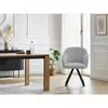 Lot de chaises SOPHIE tissu velours côtelé et pieds étoile Bobochic