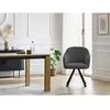 Lot de chaises SOPHIE tissu velours côtelé et pieds étoile Bobochic