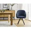 Lot de chaises SOPHIE tissu texturé et pieds étoile Bobochic