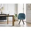 Lot de chaises SOPHIE tissu velours côtelé et pieds étoile Bobochic