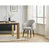 Chaise SOPHIE tissu chiné et pieds scandinaves noirs Bobochic