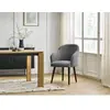 Chaise SOPHIE tissu chiné et pieds scandinaves noirs Bobochic