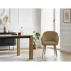 Chaise SOPHIE tissu velours côtelé et pieds scandinaves bois Bobochic