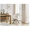 Bobochic chaise sophie tissu bouclette et pieds étoile blanc SOPHIE