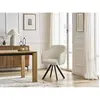 Bobochic chaise sophie tissu bouclette et pieds étoile beige SOPHIE