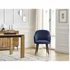 Lot de chaises SOPHIE tissu texturé et pieds scandinaves noirs gris fo...