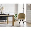 Lot de chaises SOPHIE tissu velours côtelé et pieds étoile Bobochic
