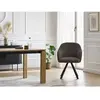 Chaise SOPHIE tissu velours côtelé et pieds étoile Marron   BOBOCHIC TU