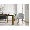 Lot de chaises SOPHIE tissu velours côtelé et pieds scandinaves bois g...