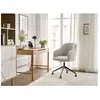 Chaise de bureau SOPHIE tissu texturé et pietement à roulettes avec ha...