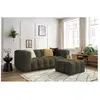 Bobochic - Canapé droit fixe Canapé droit fixe 3 places cloud avec pouf Vert