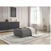 Pouf BOHEME cuir végan Gris foncé   BOBOCHIC TU