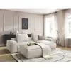 BOBOCHIC Canapé d'angle réversible ultra moelleux BOHEME cuir végan av...