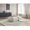 Pouf BOHEME cuir végan Beige   BOBOCHIC TU