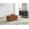 Pouf ATILLA tissu chiné Orange   BOBOCHIC TU