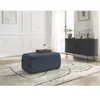 Pouf ATILLA tissu chiné Bleu   BOBOCHIC TU