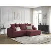 Canapé d'angle convertible coffre ATILLA tissu chiné Bobochic